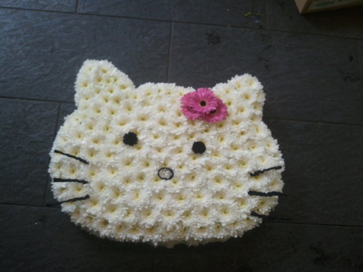 Eileen Jenkins  Hello Kitty funeral piece